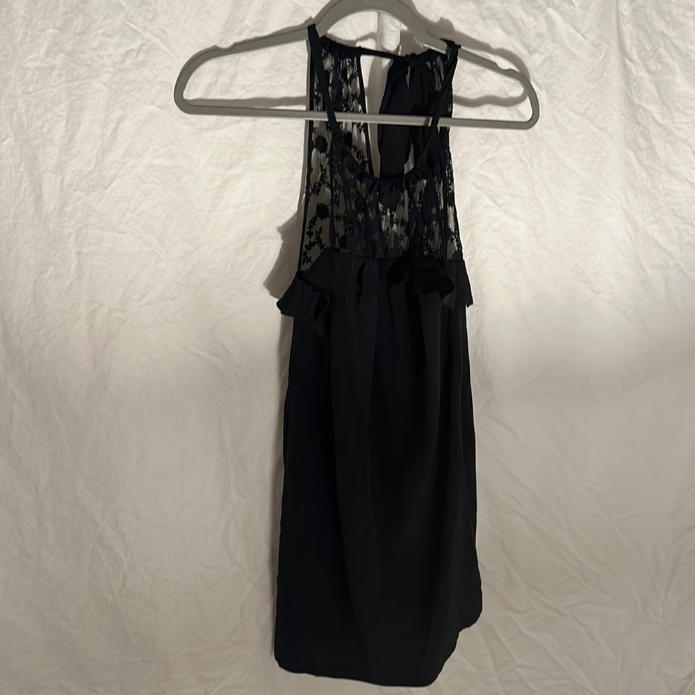 Rebecca Taylor black dress with bow in the back